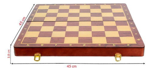 Tablero De Ajedrez Plegable Juego De Ajedrez De Madera,