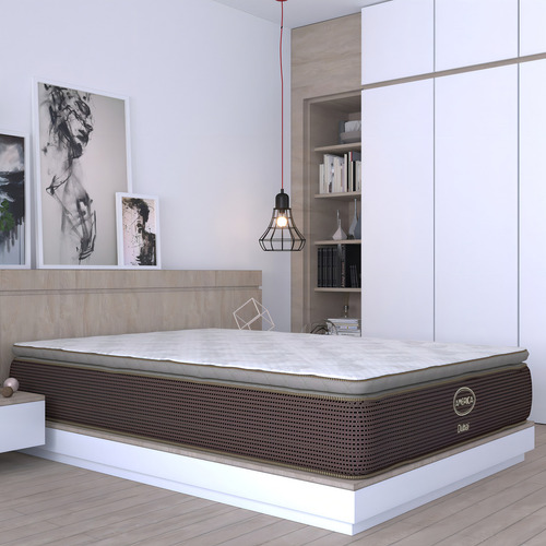 Colchón Matrimonial America Duba Mombai Tacto Algodón Infiniti Thermoflex