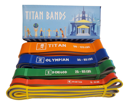 Fde Titan Bands  Bandas De Resistencia De Doble Capa  Juego