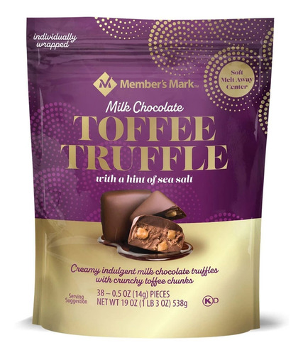 Trufa De Toffee De Chocolate Con Leche De Members Mark Con S
