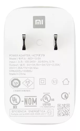 Cargador Carga Rápida USB A y C Xiaomi / De Pared / 33 W / Blanco, Accesorios Computo, Computo, Xiaomi, Todas, Categoría