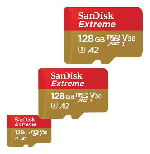 Memoria Micro Sd 128gb Original Sandisk A2 Sdxc 4k Extreme