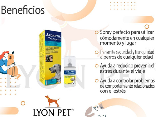 Adaptil Spray Transport Feromona Perros 60ml Seguridad