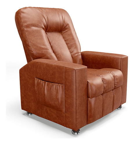 Poltrona Do Papai Reclinável Para Cinema Sora Pu Camel