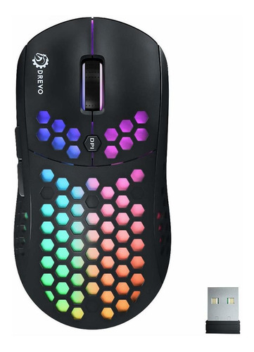 Falcon Raton Inalambrico Ligero Para Juego Rgb Completo