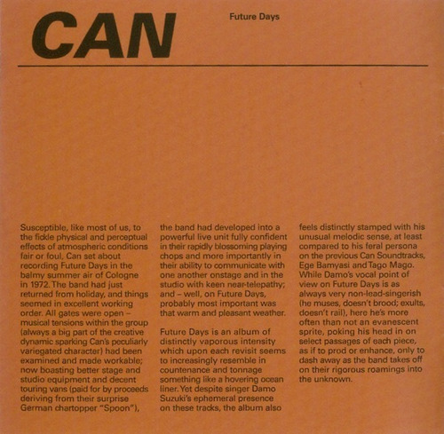 Can - Future Days