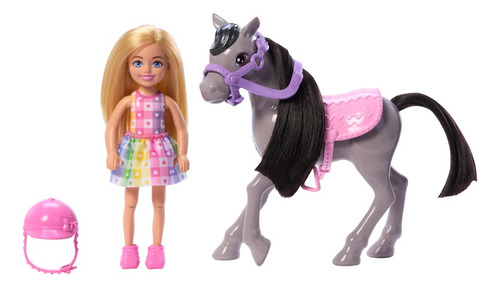 Barbie Set De Juego Chelsea Paseo En Pony Color Multicolor