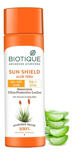 Biotique Locion Solar Facial Y Corporal Spf 30 - Aloe Vera 4