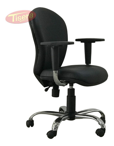 Imagen 6 de 6 de Silla Oficina Pc Escritorio Cromo Regulabl Tisera Cods87