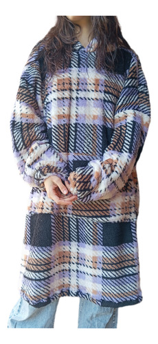 Pijama Buzo Manta Mujer Capucha Abrigo Talles Especiales Xxl