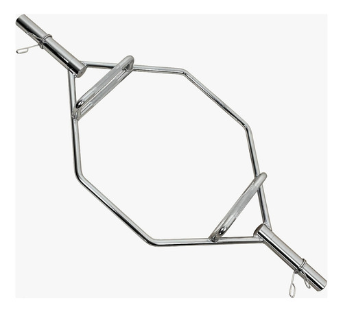 Barra Hexagonal Olímpica Aço Cromado Musculação