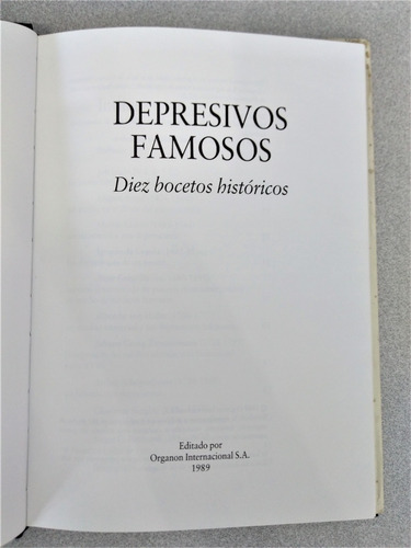 Depresivos Famosos: Diez Bocetos Históricos.