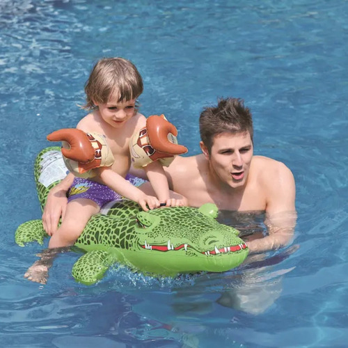 Salvavidas Flotador Inflable Piscina De Cocodrilo Para Niñ@s