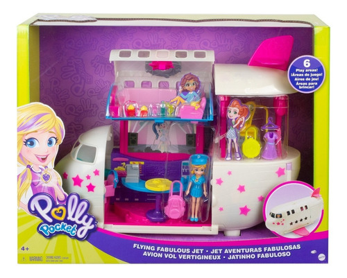 Set De Juego Polly Pocket Jet Aventuras Fabulosas Con Muñeca Multicolor