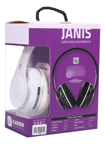 Auriculares Bluetooth Vincha Janis Karsen