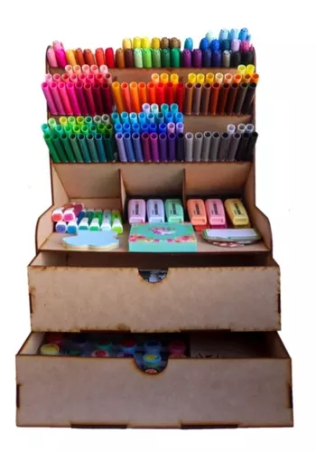 Organizador de lapices de colores - Manual de armado 