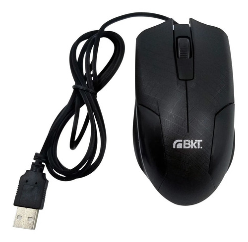 Imagen 3 de 6 de Mouse Usb 1000dpi Con Motor Óptico Alta Resolucion Bkt333n