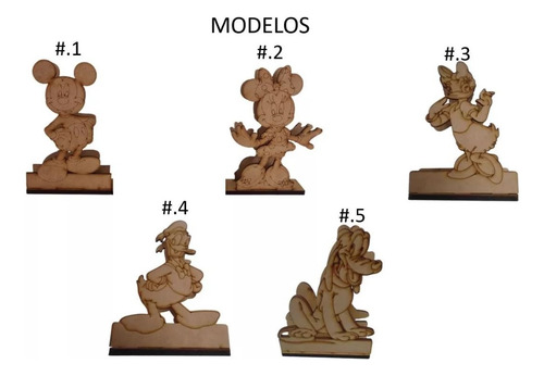 Servilletero Mickey Minnie Mouse Grabado Personalizado 20pzs