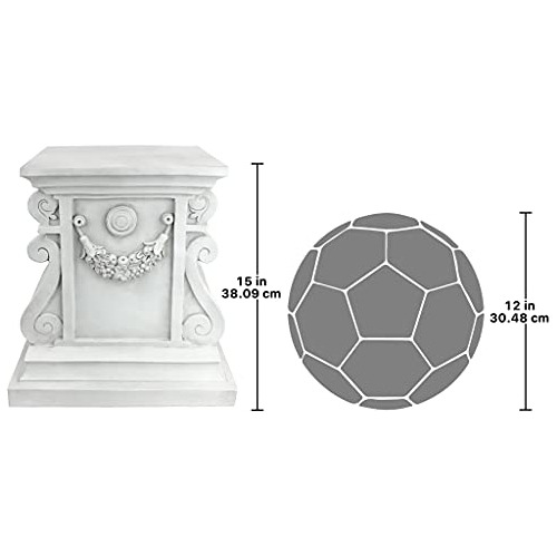 Bolsa De Pedestal De Jardín Design Toscano Ng314100 Con Dise