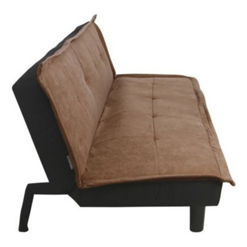 Sofa Futon Cama Chocolate Calidad Diseño Patas Madera Ramos