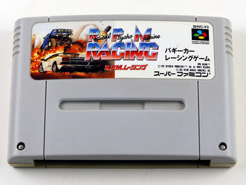 Rpm Radical Psycho Machine Racing Original Super Famicom Jap