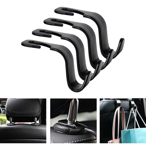 3 Paquete De 2-6, 4 Uds., Colgador Para Asiento 3 Piezas