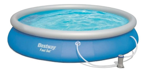 Alberca inflable redondo Bestway Fast Set 57315 9677L azul