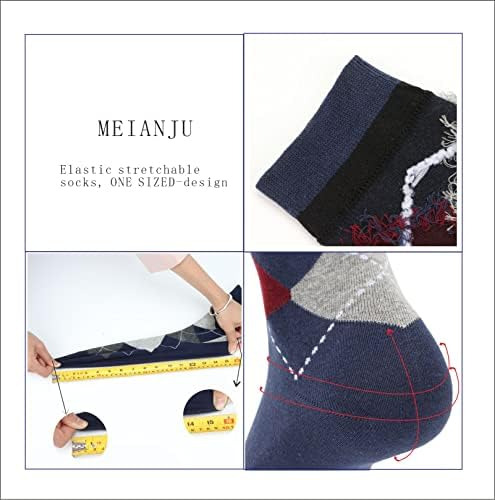 Meianju Calcetines De Vestir Para Hombre, 6 Pares De Calceti
