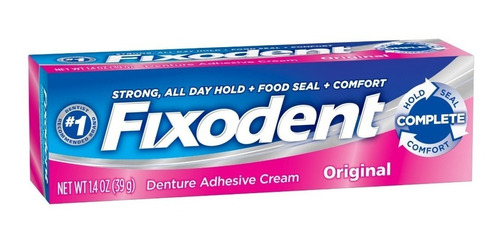 Fixodent Original Adhesivo Para Prótesis Dental Dientes 39gr