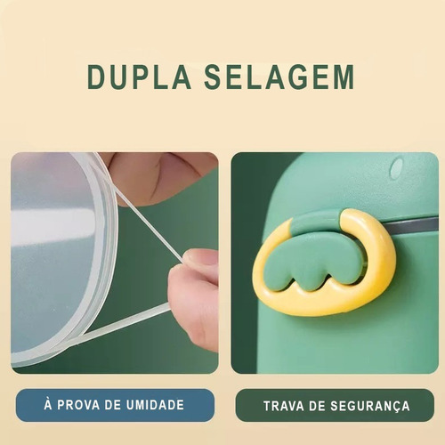 Porta Leite Em Pó Bebê Passeio Viagem Dosador Nivelador