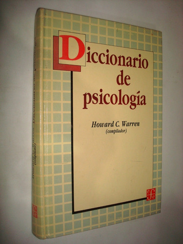 Diccionario De Psicología - Howard C. Warren (m2)