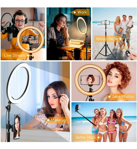 Kit Brandtrendy: Micrófono Multifuncional Y Aro De Luz