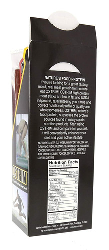 Ostrim Natural Beef Y Elk Snack-palo Habanero - 10 Palos - 2