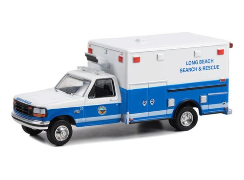 Ambulancia Ford F-350 Greenlight Long Beach 1:64