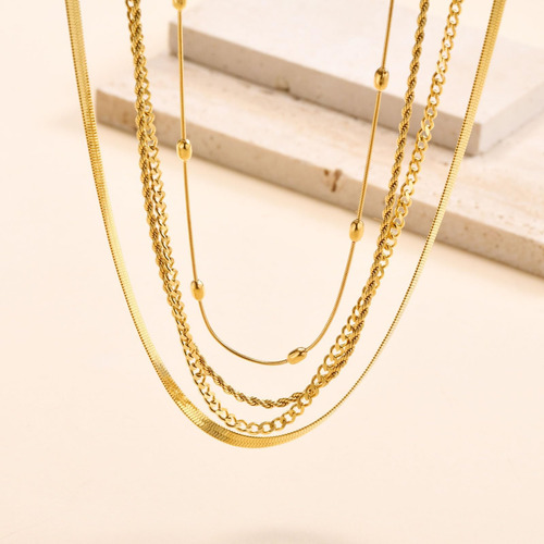 Mealguet Collar De Cadena De Oro De 14 Quilates Para Mujer: