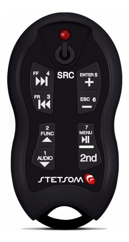 Imagen 2 de 8 de Control Remoto Stetsom Sx2 Negro 500 Mts De Alcance