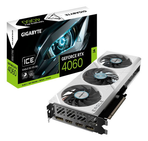 Placa De Video Gigabyte Rtx 4060 Eagle Oc Ice 8gb Pci-e 4.0