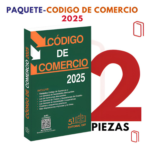 Código De Comercio 2025 (2 Piezas)