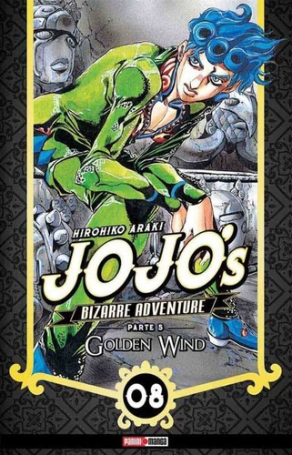 Jojo's Bizarre Adventure Golden Wind N.8, De Hirohiko Araki. Serie Jojo's Bizarre Adventure, Vol. 8. Editorial Panini, Tapa Blanda En Español.