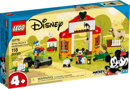 Lego Disney A Fazenda Do Mickey Mouse E Do Pato Donald 10775 Quantidade De Peças 118