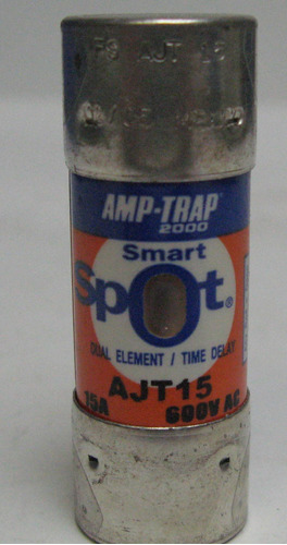 Shawmut Ajt15 Amp-trap Dual Element Tiempo Retraso Fuse Amp