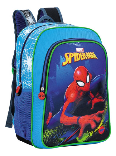 Bolso/ Morral Grande Spiderman 41 Cm Para Niños Capi 