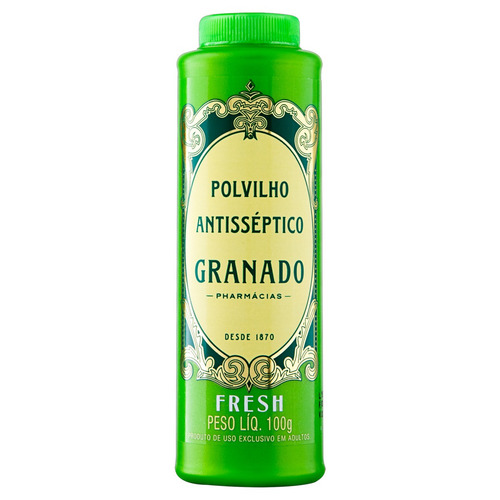 Imagem 1 de 1 de Talco Polvilho Granado Antisséptico 100g Fresh Em Frasco