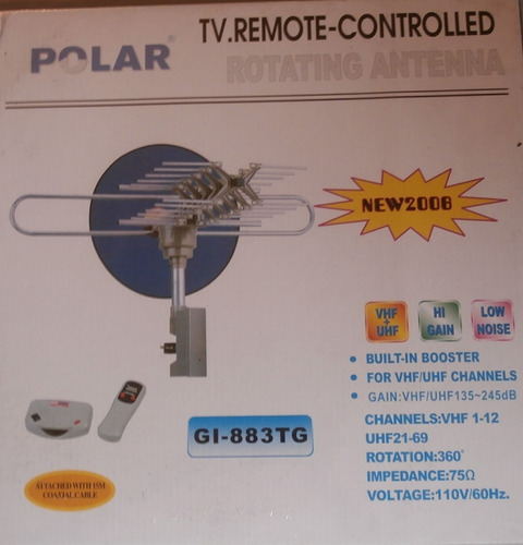 Antena Tv  Rotativa 360 Grados