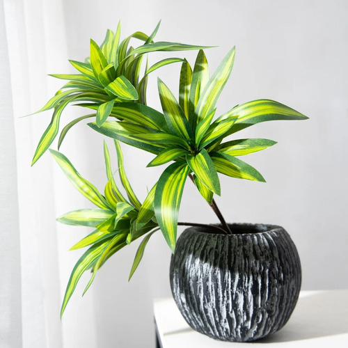 Nova Rama De Bambú De Plástico Con Forma De Palmera