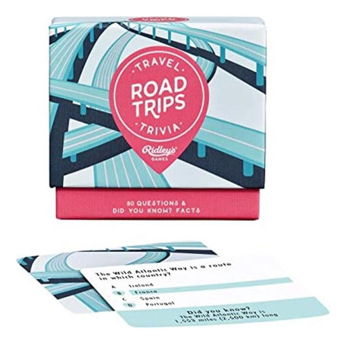 Road Trips Travel Trivia Juego De Cartas Juego De Trivia