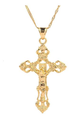 Collar Con Colgante De Cruz De Jesucristo Con Cruz Católica