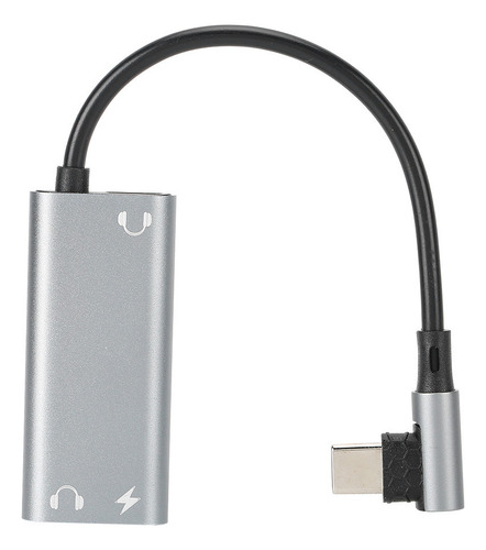 Adaptador Tipo C For Carga De Auriculares 3 En 1 De 3,5 Mm,
