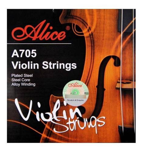 Encordado Alice A705 De 1/8 Para Violines De Niños