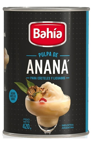 Pulpa De Anana Lata Cocteleria Sin Tacc 420g Bahia